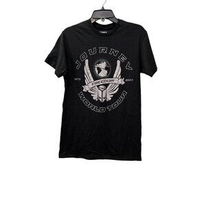 New Journey Size S/P Freedom World Tour T-Shirt Black 100% Cotton